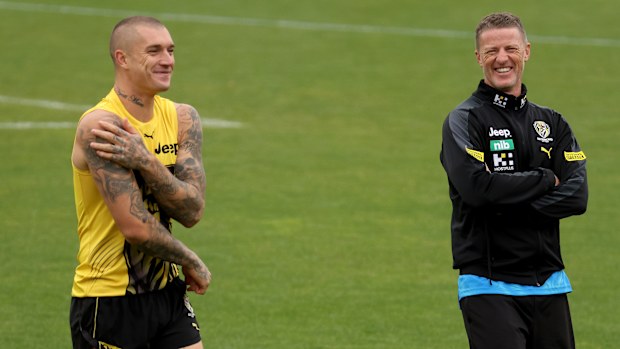 Dustin Martin and Damien Hardwick.