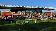 The Matildas train at Coopers Stadium earlier in 2024. 