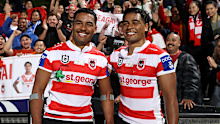 Mat and Max Feagai together during their time at the Dragons. 