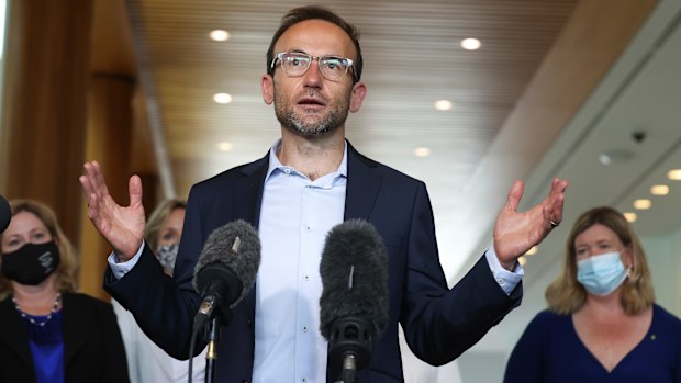 Greens Leader Adam Bandt says tackling the cost of living was connected to taxing "corporations and billionaires". 