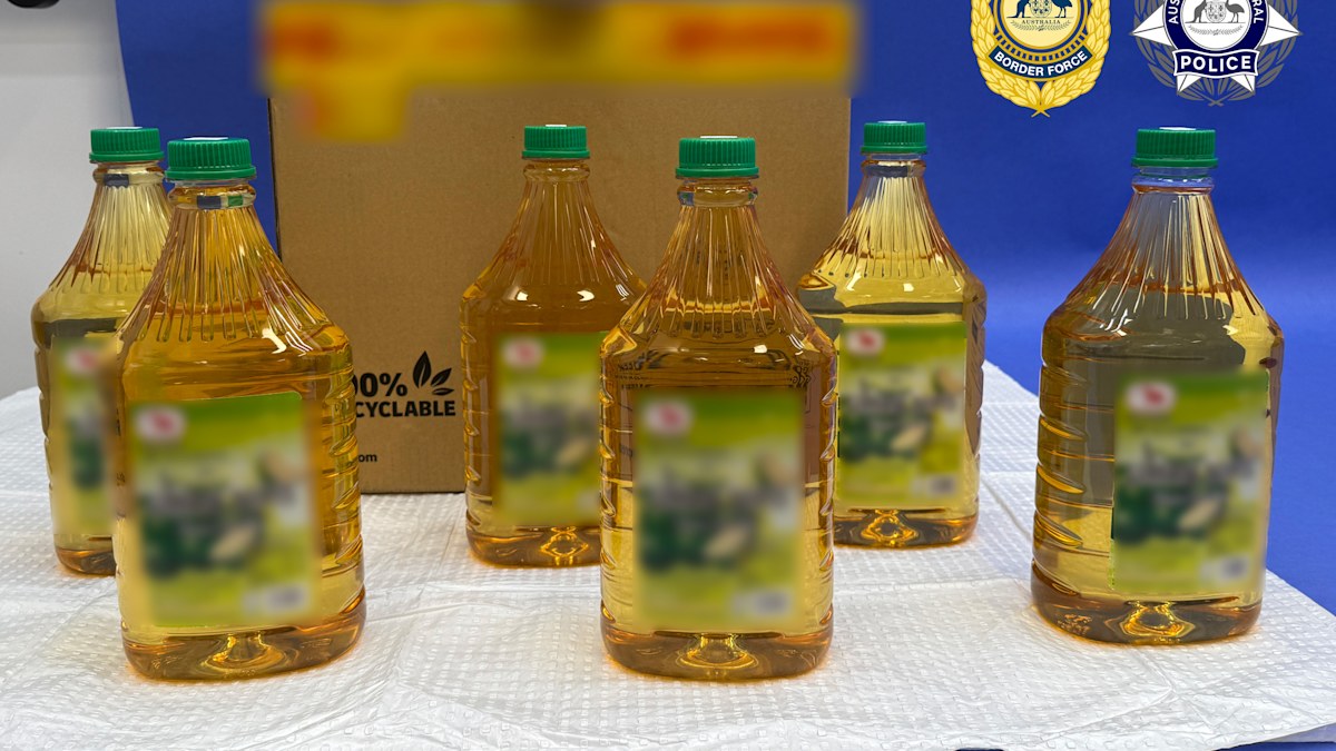 Bottles of cordial and oil found to contain liquid meth | Nine.com.au