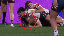 Broncos player Ashleigh Werner was sent off for biting the arm of Jayme Fressard,
