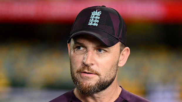 England coach Brendon McCullum.