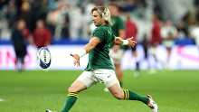 <p>T﻿he Springboks wasted little time getting Faf De Klerk onto the field in their Rugby World Cup semi-final.</p><p>Just three minutes into the second half, Cobus Reinach was subbed off with South Africa trailing 12-6.﻿</p><p>Alongside Handre Pollard, the wee halfback starred in the comeback win to defeat England at the death, 16-15.</p>