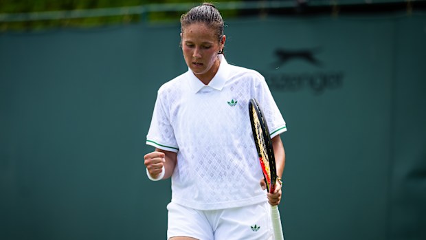 Daria Kasatkina books her place in the second round at the All England Club.