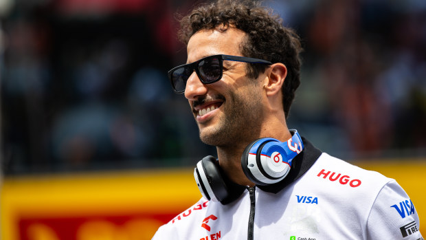 Daniel Ricciardo of Australia and Visa Cash App RB looks on during the drivers' parade ahead of the F1 Grand Prix of Austria at Red Bull Ring on June 30, 2024 in Spielberg, Austria. (Photo by Jayce Illman/Getty Images)