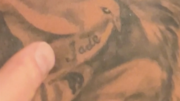 MAFS 2024 Ridge has Jade tattoo