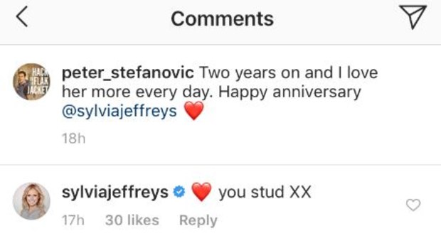 Sylvia Jeffreys and Peter Stefanovic