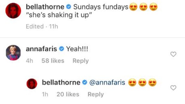 Bella Thorne, bikini video, dancing, comments