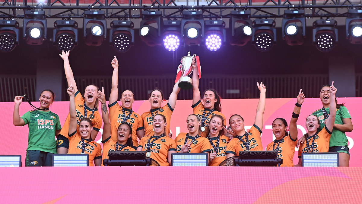 Madrid Sevens rugby 2024 Australia defeat France in women