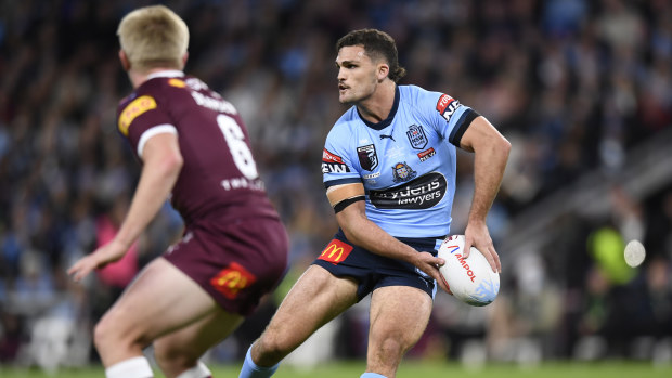 Nathan Cleary in State of Origin in 2022.