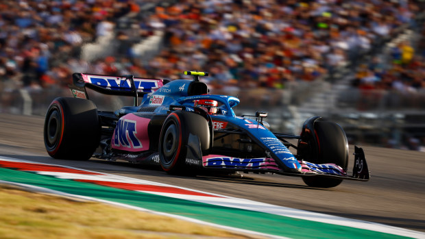 Esteban Ocon of France driving the (31) Alpine F1 A522 Renault on track during qualifying ahead of the F1 Grand Prix of USA at Circuit of The Americas on October 22, 2022 in Austin, Texas. (Photo by Chris Graythen/Getty Images)