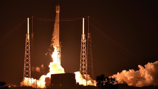 A SpaceX rocket launch in August last year. (AAP)