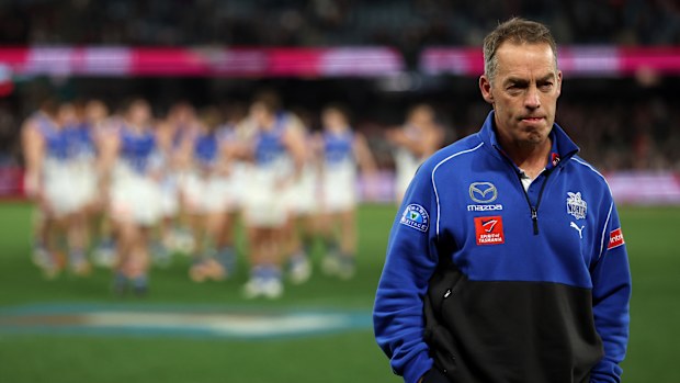 Kangaroos coach Alastair Clarkson.