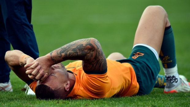 Quade Cooper after being injured