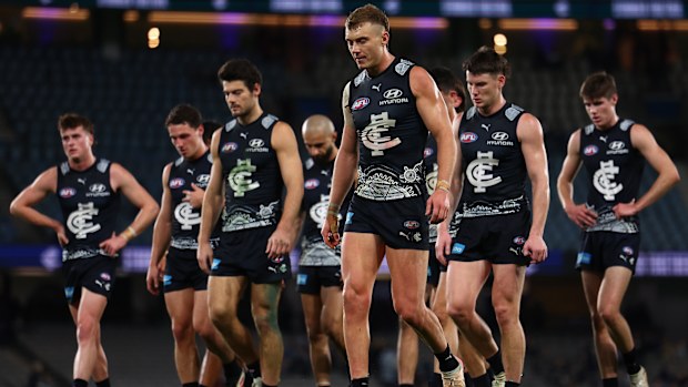 Carlton following the loss to GWS.