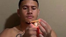 Images have surfaced showing Isaiah Iongia in possession of an unidentified substance.
