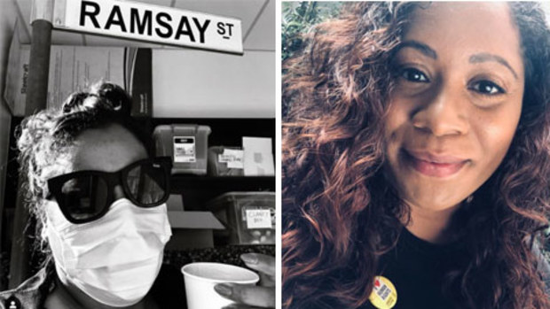 Shareena Clanton has claimed she experienced racist behaviour on the set of Neighbours.