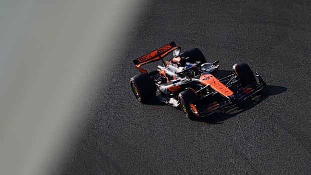 Oscar Piastri of Australia driving the (81) McLaren MCL38 Mercedes on track during final practice ahead of the F1 Grand Prix of Abu Dhabi at Yas Marina Circuit on December 07, 2024 in Abu Dhabi, United Arab Emirates. (Photo by Rudy Carezzevoli/Getty Images)
