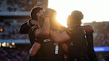 New Zealand Kiwis celebrate.