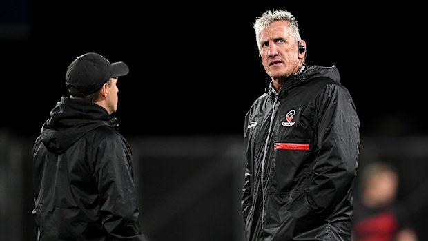 Coach Rob Penney of the Crusaders at Forsyth Barr Stadium.