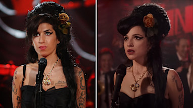 Amy Winehouse, played by Marisa Abela
