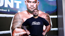 Mark Hunt poses during a media opportunity at Nine.