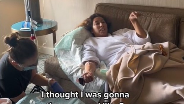 Victoria pre-emptively ordered an IV for the morning after her wedding.