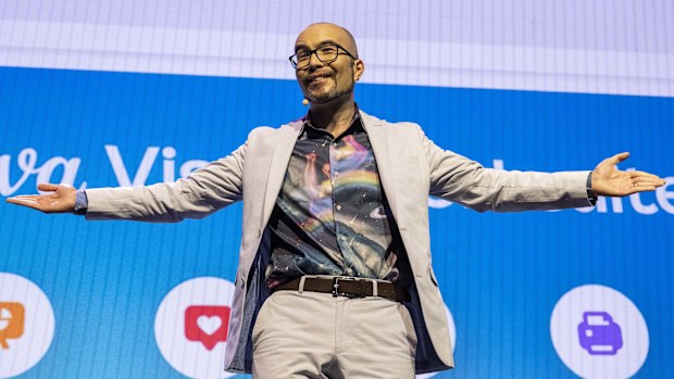 One of the billionaire bosses of one of Australia's most successful start-ups says he'll give away half of his $7 billion fortune.The co-founder of software company Canva, Cameron Adams has signed up to tycoons Bill Gates, Melinda Gates and Warren Buffett's The Giving Pledge, along with his wife, Lisa Miller the AFR reports.