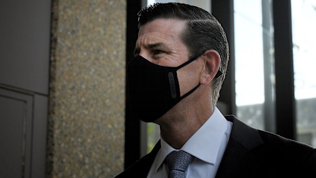 Ben Roberts-Smith arriving at the Federal Court in Sydney, NSW.