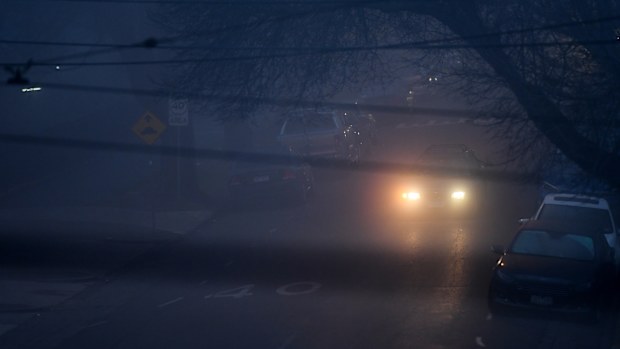 A thick blanket of fog has engulfed the city on Wednesday morning. (AAP)
