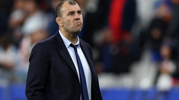 Michael Cheika at Stade de France.