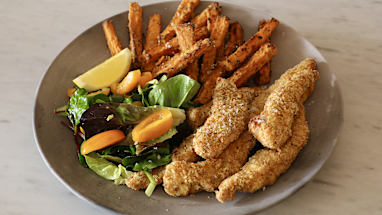 Plenty of fish and chips in the sea ingredients