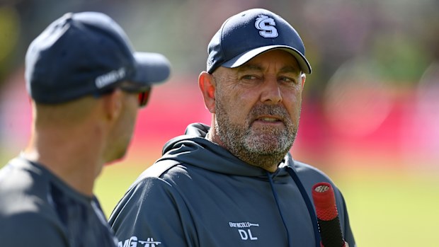 Northamptonshire coach Darren Lehmann during the Vitality Blast Men's Semi-Final.