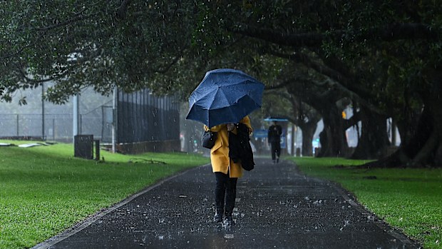 A front and trough will produce gusty showers for parts of Australia on Sunday.