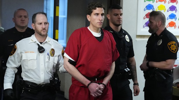 Bryan Kohberger, who is accused of killing four University of Idaho students, leaves after an extradition hearing at the Monroe County Courthouse in Stroudsburg, Pa., Tuesday, Jan. 3, 2023.