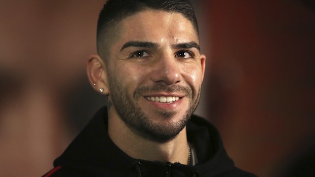 Boxer Michael Zerafa at a press conference.