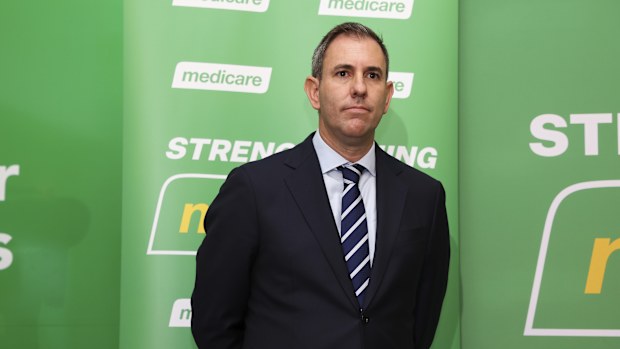 Treasurer Dr Jim Chalmers at a press conference
