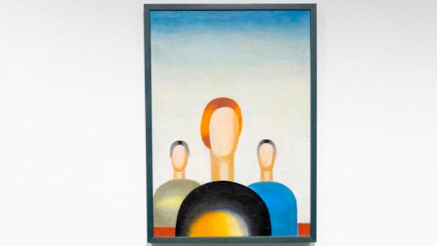 The "Three Figures" was on loan from the country's top art repository. It's worth more than AU$1 million. (The Art Newspaper Russia via AP)