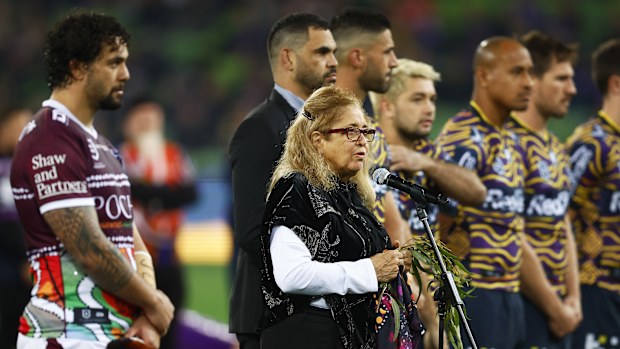 Aunty Joy Murphy has often performed for the Storm