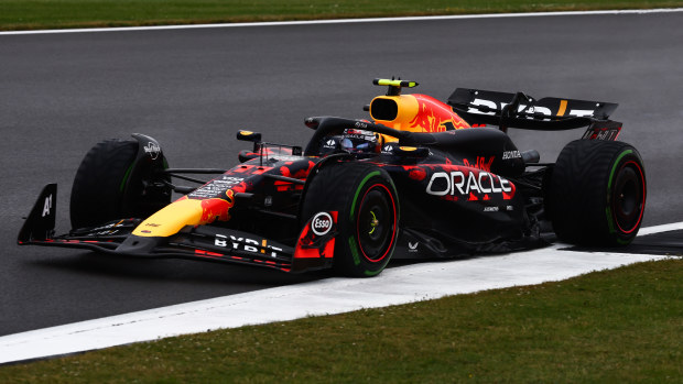 Sergio Perez of Red Bull Racing during third practice ahead of the Formula 1 British Grand Prix at Silverstone Circuit in Northampton, Great Britain on July 6, 2024. (Photo by Jakub Porzycki/NurPhoto)