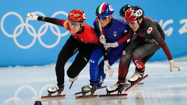 Team China were victorious in the mixed team relay final.