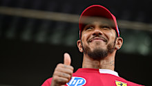 Lewis Hamilton of Scuderia Ferrari spoke to fans before the 2025 Miami Grand Prix.