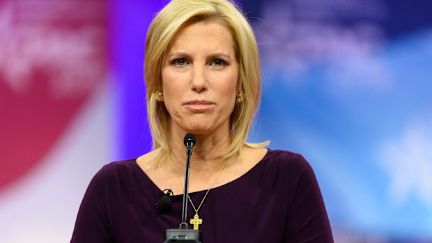OXON HILL, MD, UNITED STATES - 2019/02/28: Laura Ingraham, host of The Ingraham Angle on Fox News Channel, seen speaking during the American Conservative Union's Conservative Political Action Conference (CPAC) at the Gaylord National Resort & Convention Center in Oxon Hill, MD. (Photo by Michael Brochstein/SOPA Images/LightRocket via Getty Images)