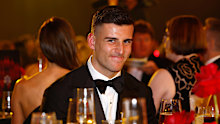Nick Daicos of the Magpies is seen during the 2025 Brownlow Medal at Crown Palladium on September 22, 2025 in Melbourne, Australia. (Photo by Michael Willson/AFL Photos via Getty Images)