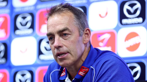 Kangaroos coach Alastair Clarkson.