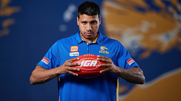 Tim Kelly is unveiled as an Eagle in 2019.