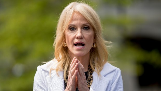 Trump staffer Kellyanne Conway said the cartoon depicting the US president and Israeli leader Benjamin Netanyahu was "Insidious and offensive".
