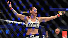 Cris Cyborg during a title fight in the UFC.