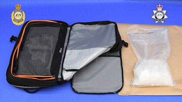 The man from NSW arrived at Perth Airport from Thailand on October 23 when Border Force officers noticed "anomalies" in his laptop bag. 